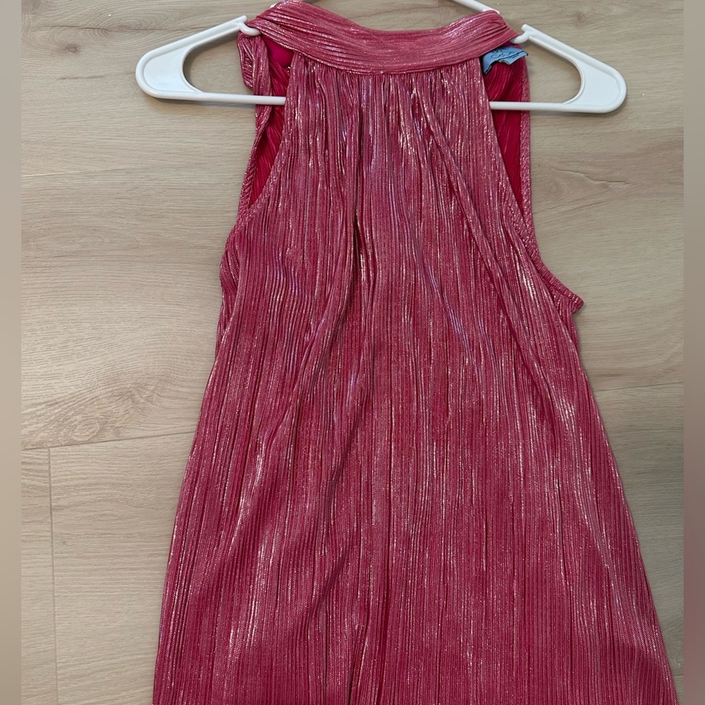 Plisse Halter Top